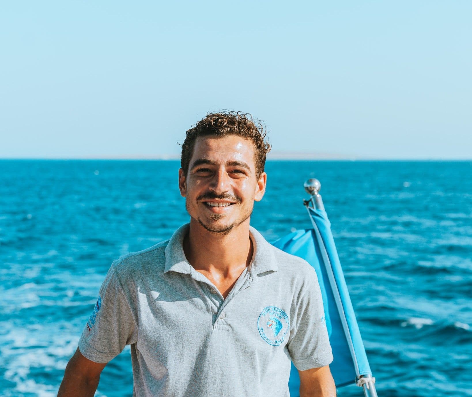 Roshdi from the Blue Brothers Diving boat crew on the Red Sea