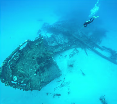 Wreck Diver training dive with Blue Brothers Diving
